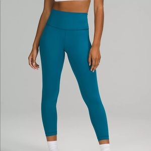 NWT Lululemon Wunder Train High-Rise Tight 25" in Capri Blue